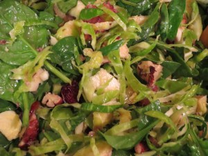 Maple Dijon Brussels Sprouts Salad