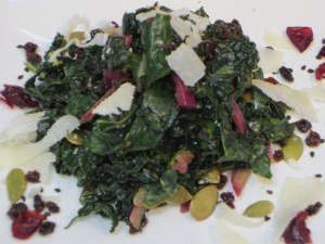 IMG_3962 Kale Salad with Shaved Pecorino