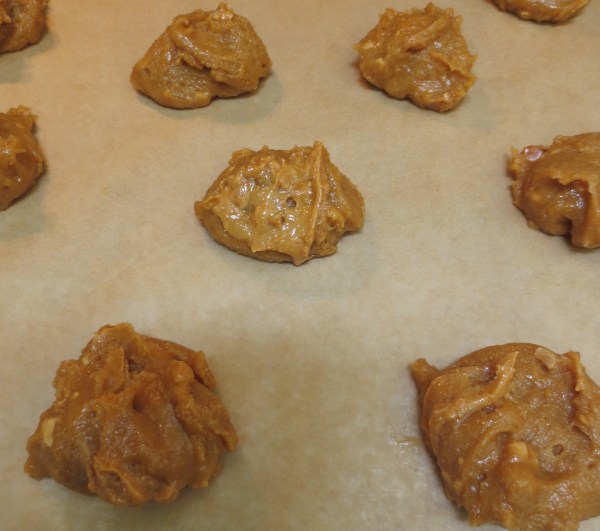 uncooked peanut butter cookie dough