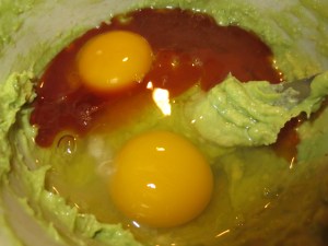 eggs, avocado and vanilla
