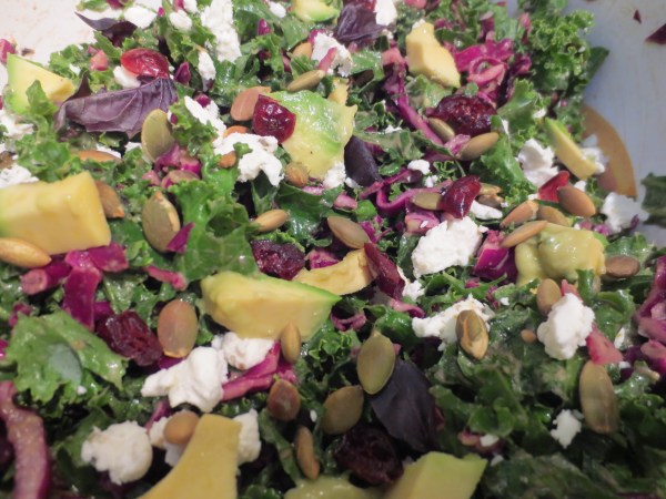 Kale Salad with Avocado Dressing