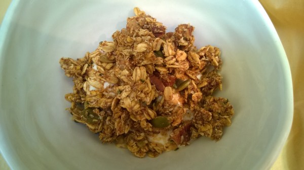 pumpkin pecan granola!