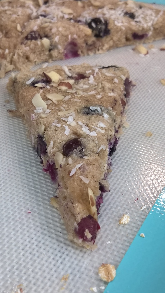 blueberry, almond, coconut scones - have a slice, enjoy!